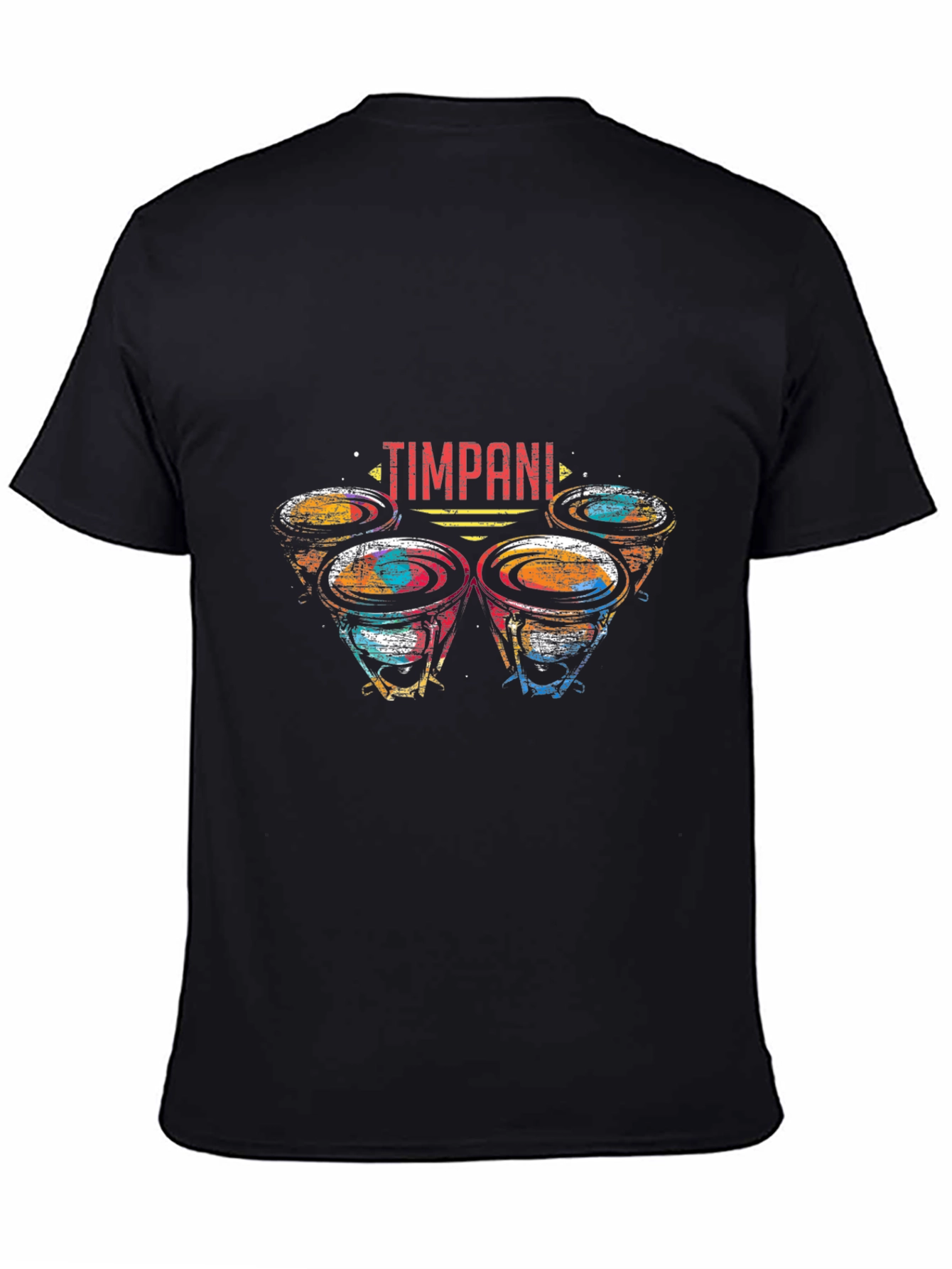 Timpani Drum Graphic Black T-Shirt