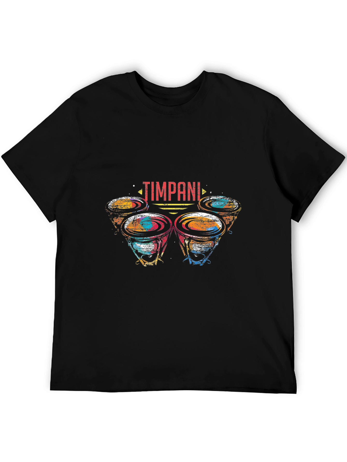 Timpani Drum Graphic Black T-Shirt