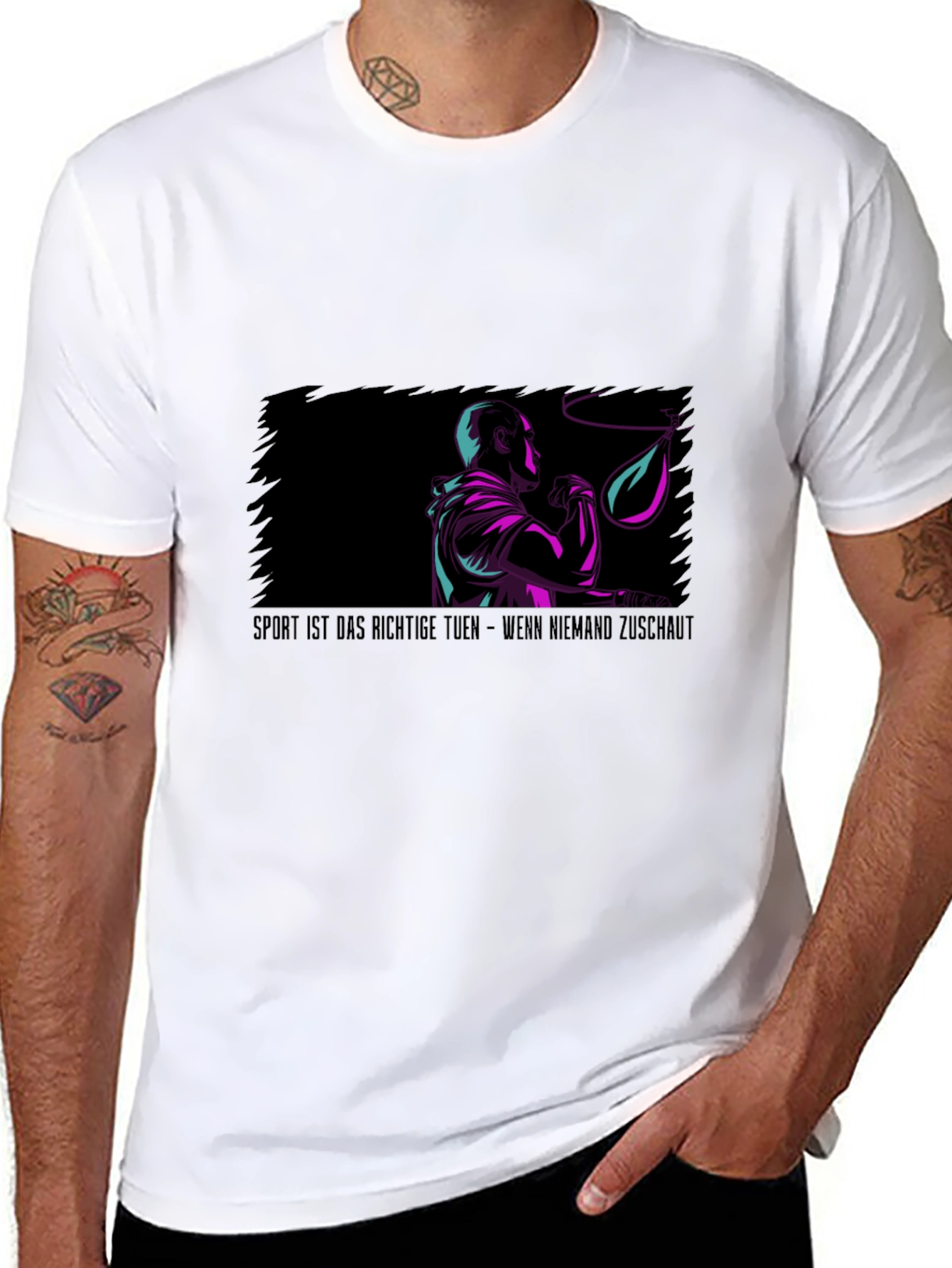 Sport Motivation T-Shirt: Boxer Design