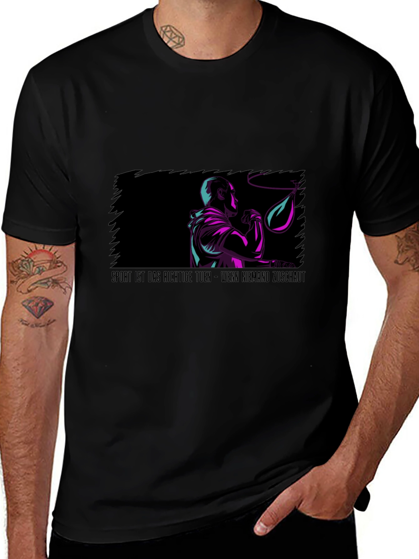 Sport Motivation T-Shirt: Boxer Design