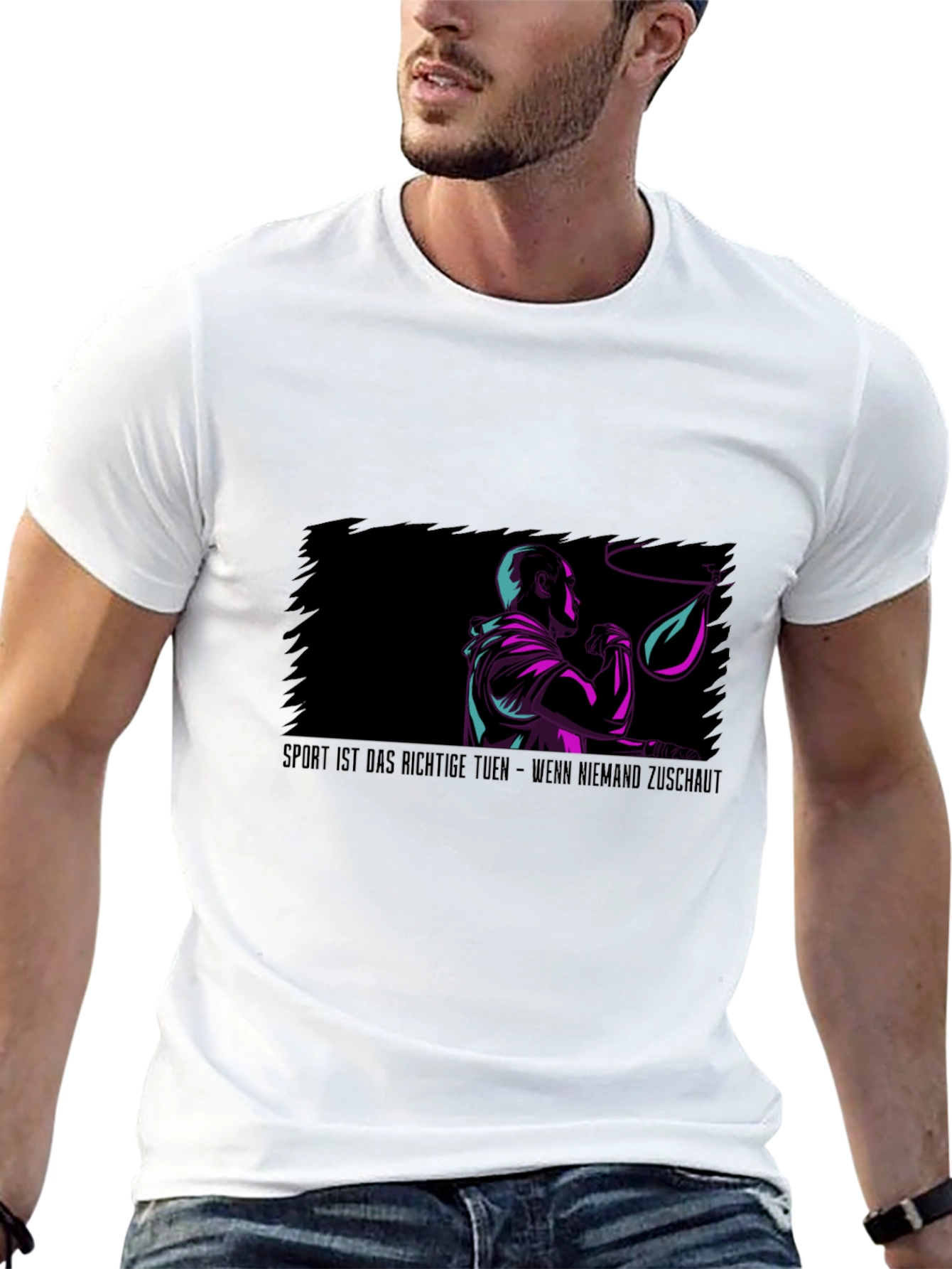 Sport Motivation T-Shirt: Boxer Design