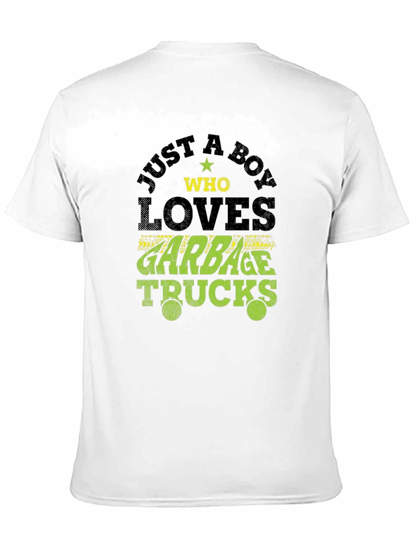 Boy Who Loves Garbage Trucks Graphic T-Shirt