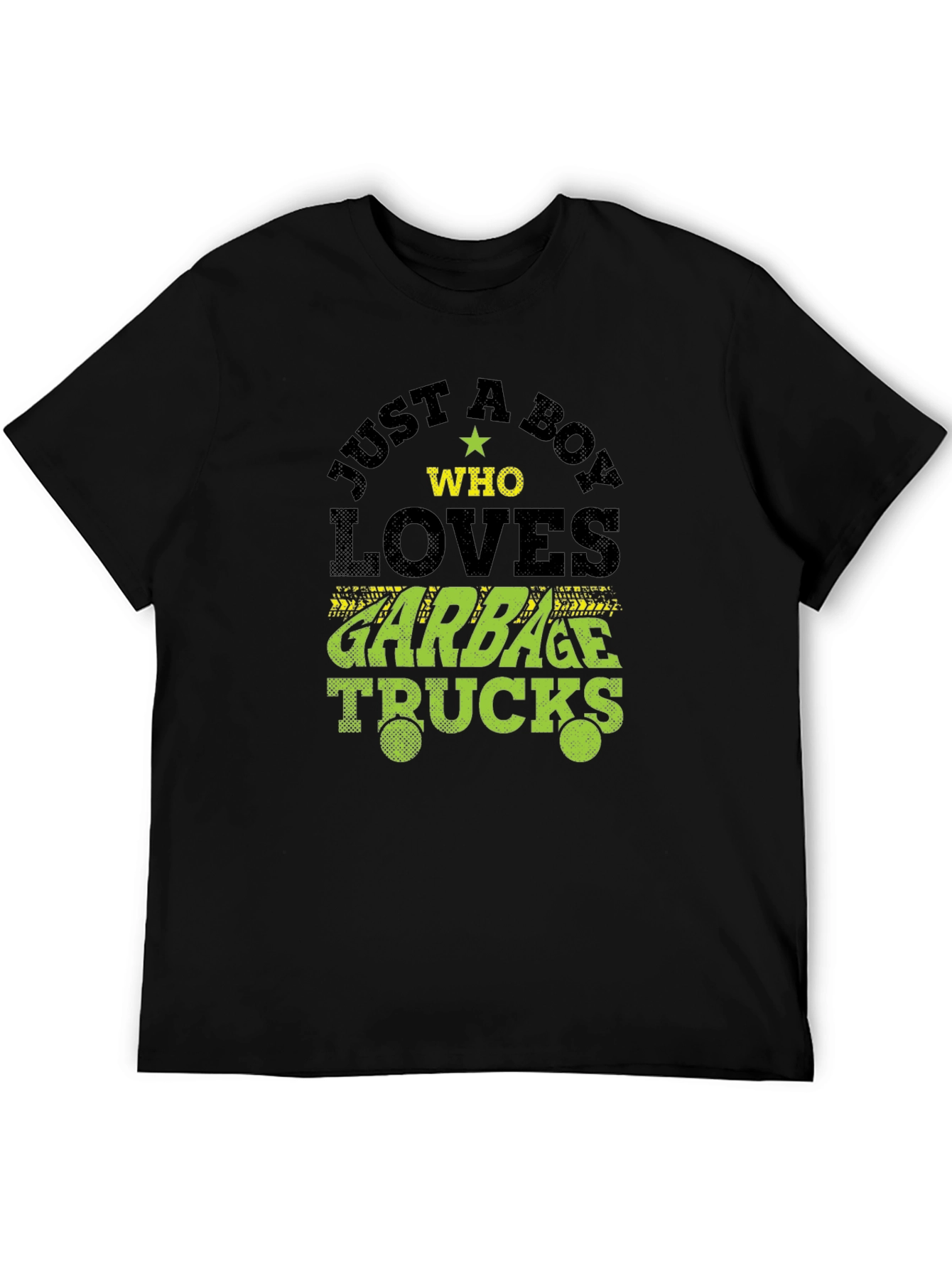 Boy Who Loves Garbage Trucks Graphic T-Shirt