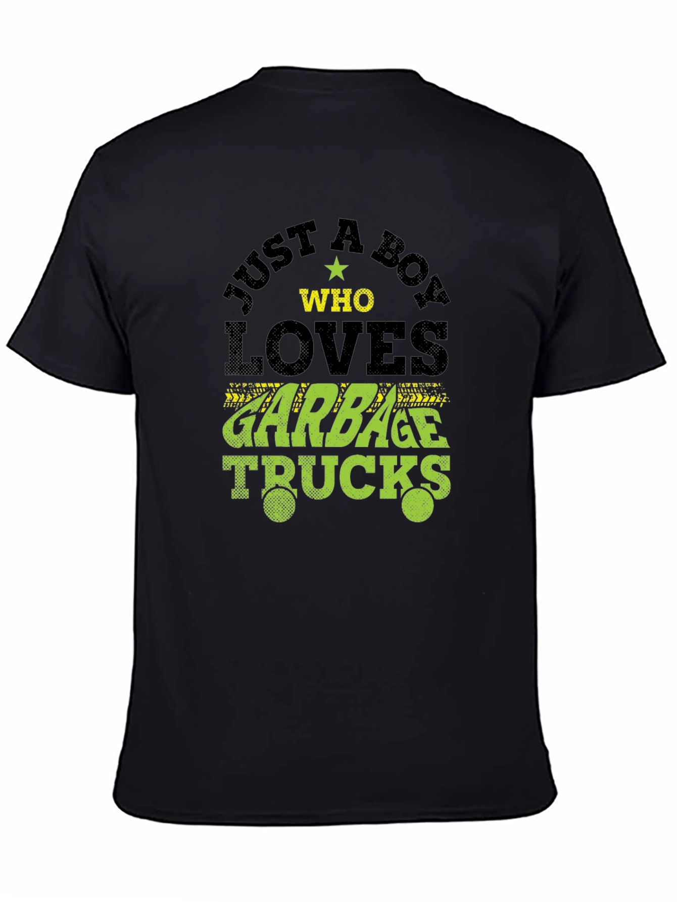 Boy Who Loves Garbage Trucks Graphic T-Shirt